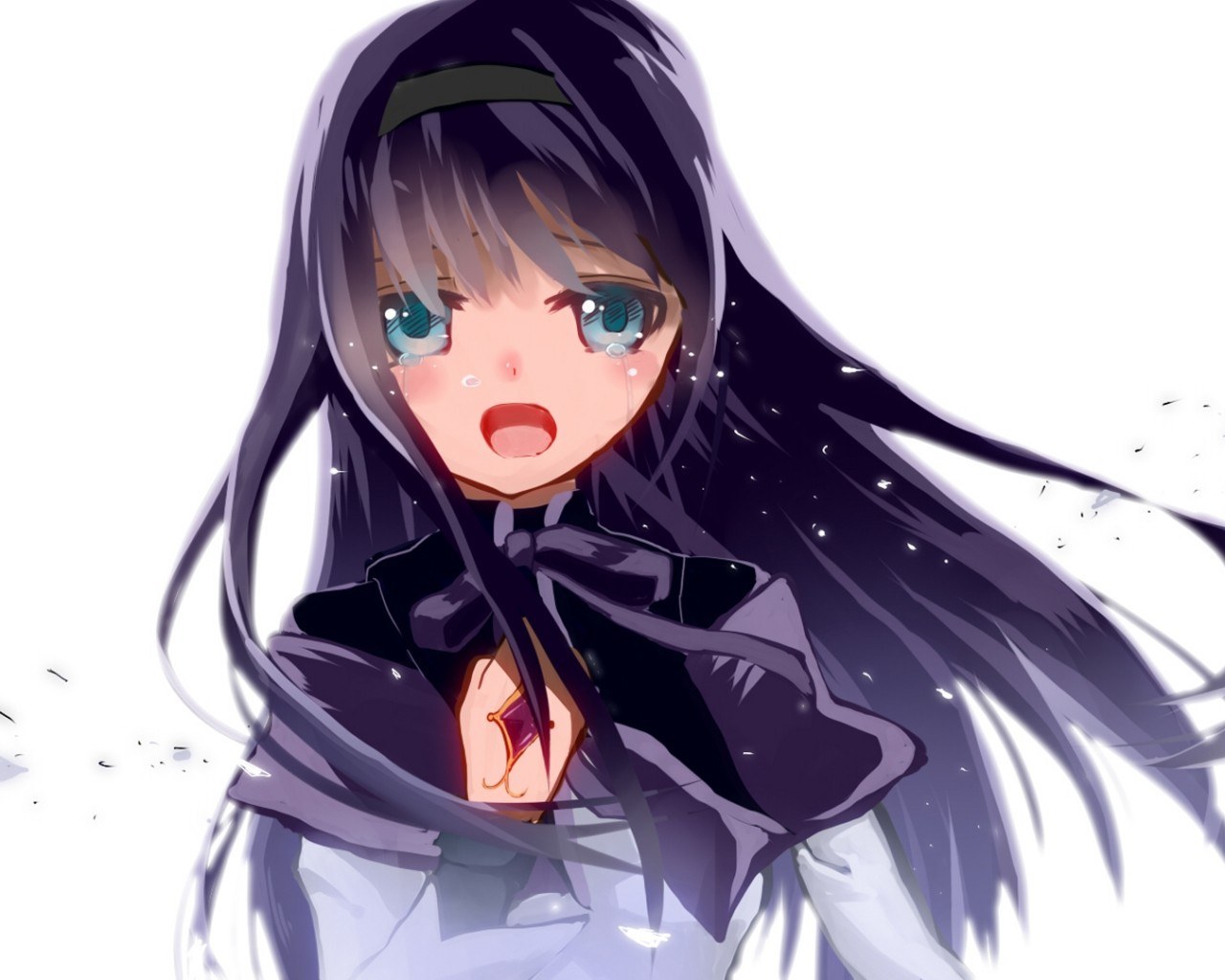 anime girl crying