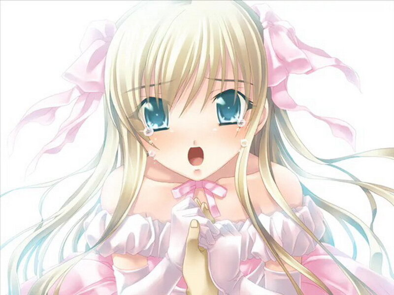 anime girl crying