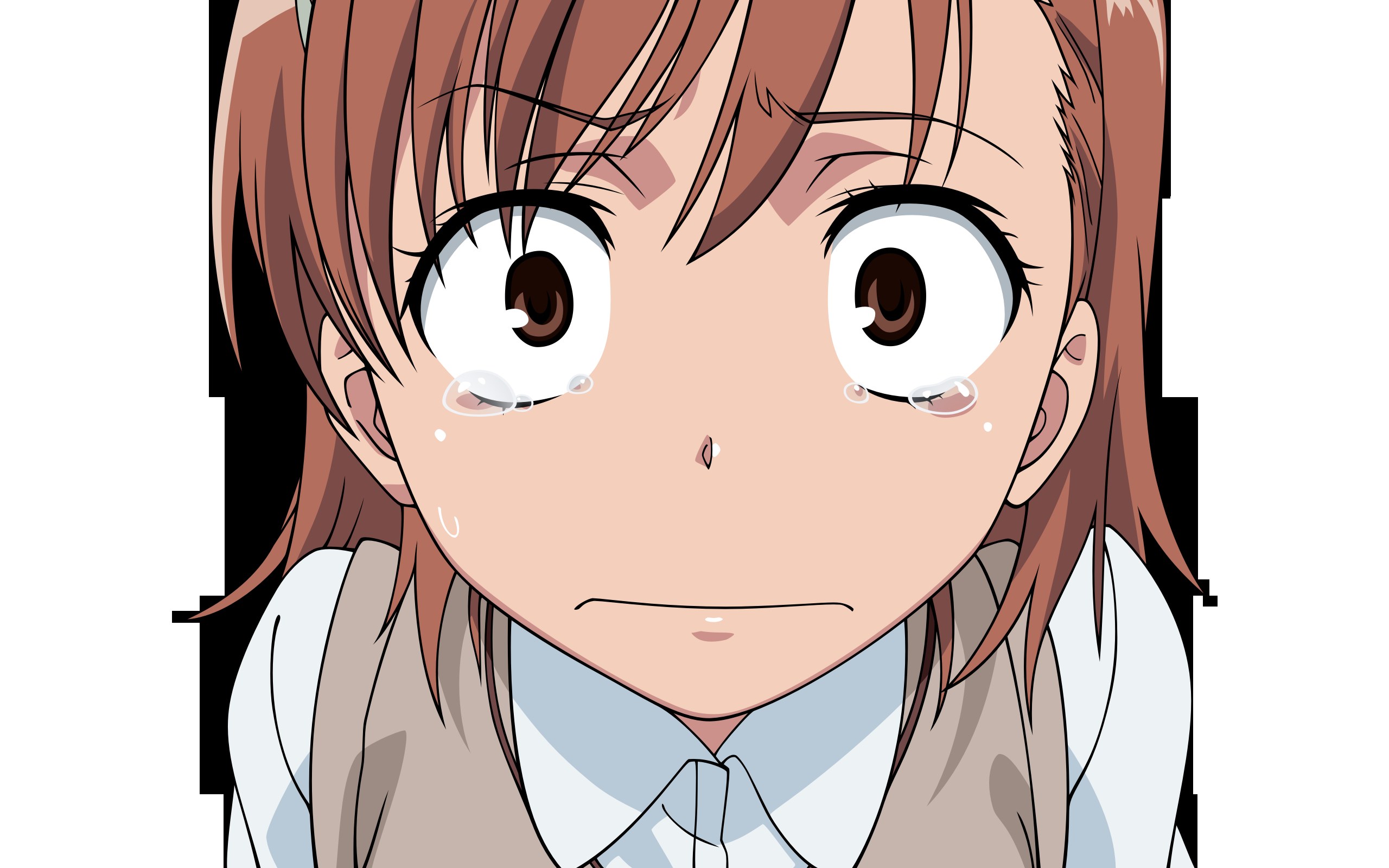anime girl crying
