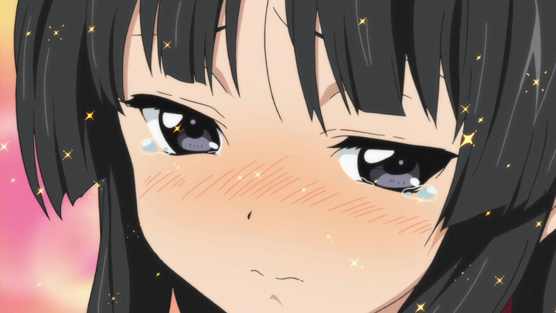 Anime Girl Crying — Black, Emotional