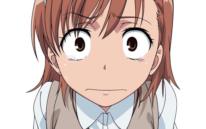 Anime Girl Crying — Brown, Sad, Tears, Eyes, School Uniform