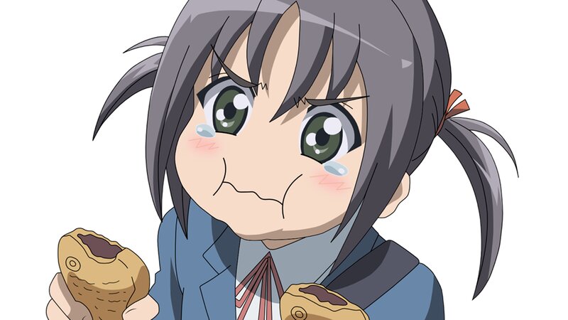 Anime Girl Crying — Gray, Sad