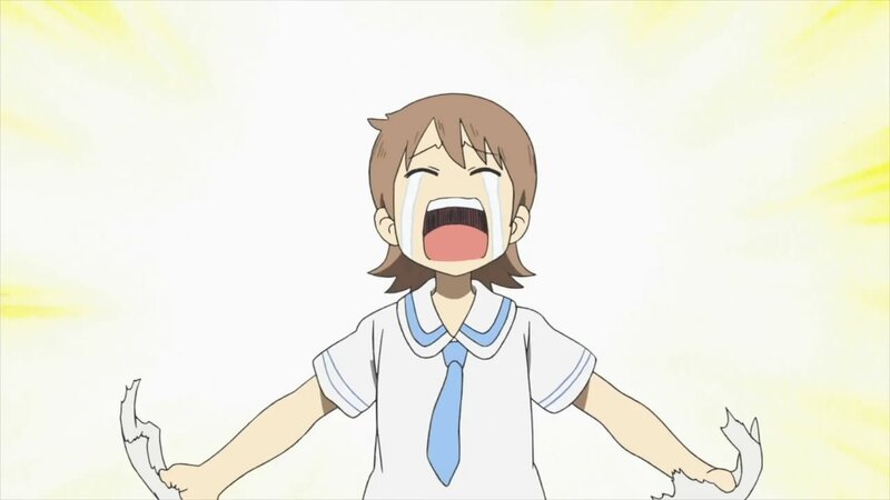 anime girl crying intensely