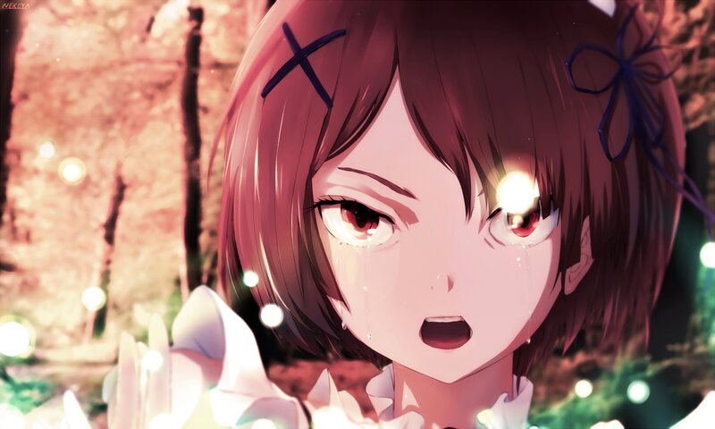 Anime Girl Crying — Pink, Dramatic
