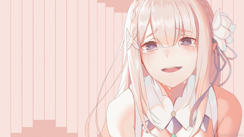 Anime Girl Crying — Pink, Sad