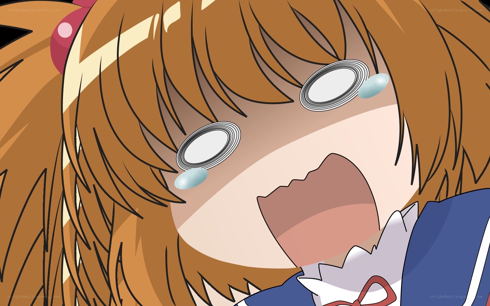 anime girl crying