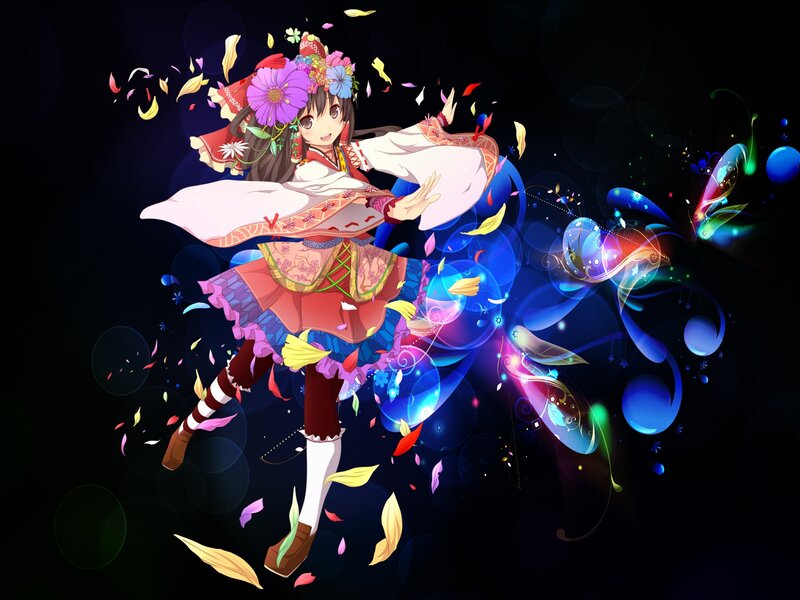 Anime Girl Dancing — Blue, Dynamic