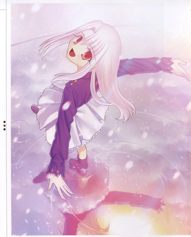 Anime Girl Dancing — Purple, Dreamy, Winter