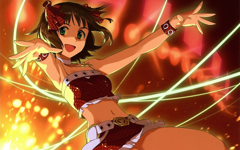 Anime Girl Dancing — Red