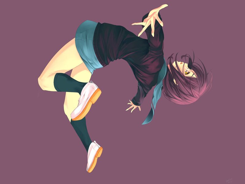 anime girl dancing