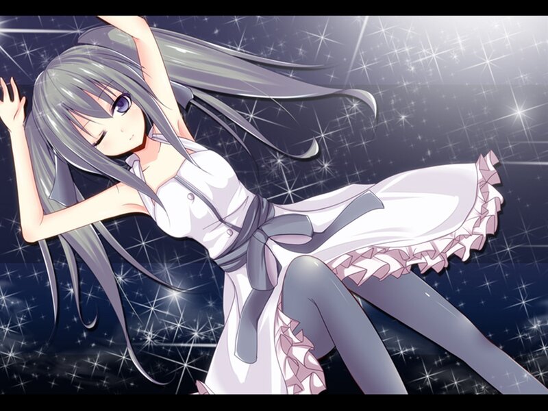 Anime Girl Dancing — White