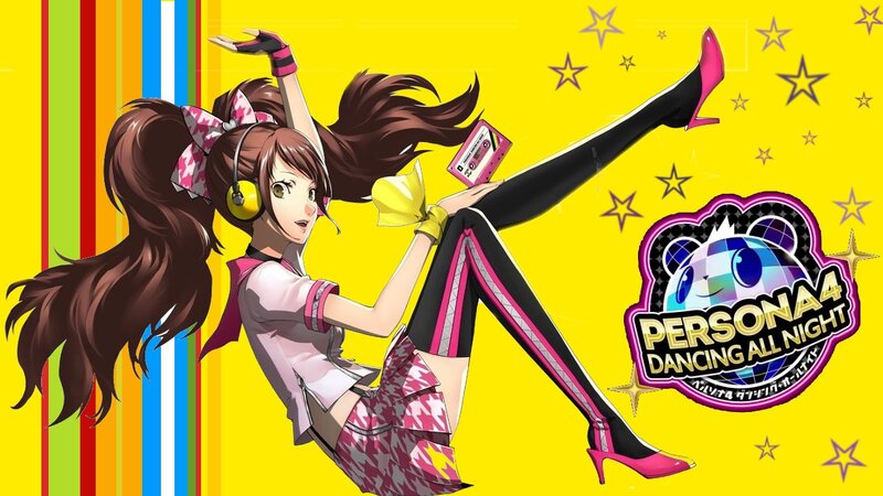 Anime Girl Dancing — Yellow, Energetic, Headphones