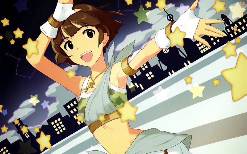 Anime Girl Dancing — Yellow