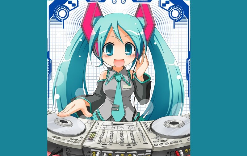 Anime Girl DJ — Blue
