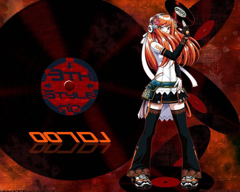 Anime Girl DJ — Red
