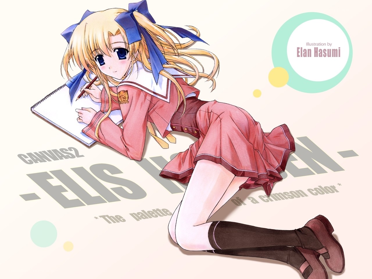 anime girl drawing