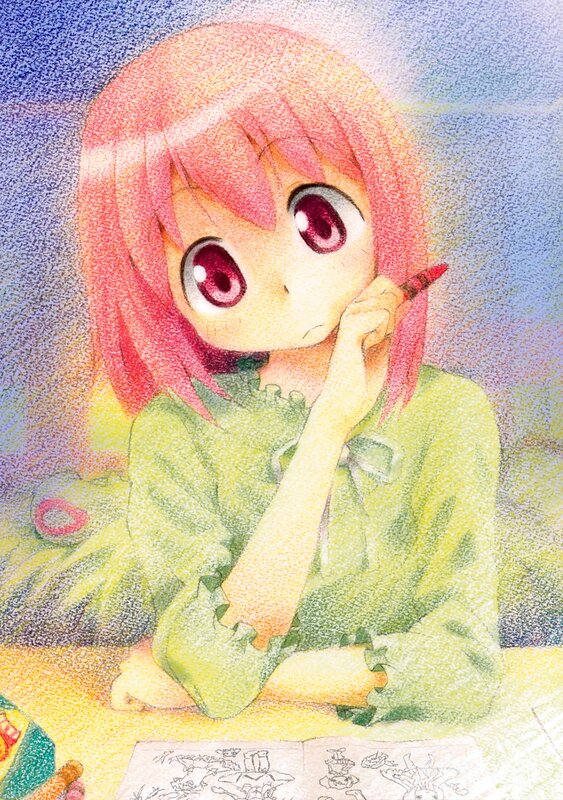 anime girl drawing