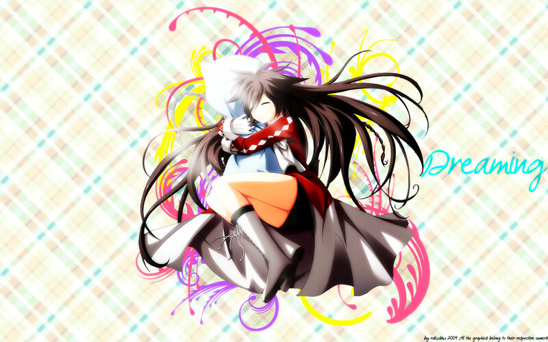 anime girl dreaming