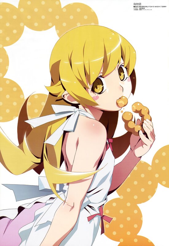 Anime girl eating a snack