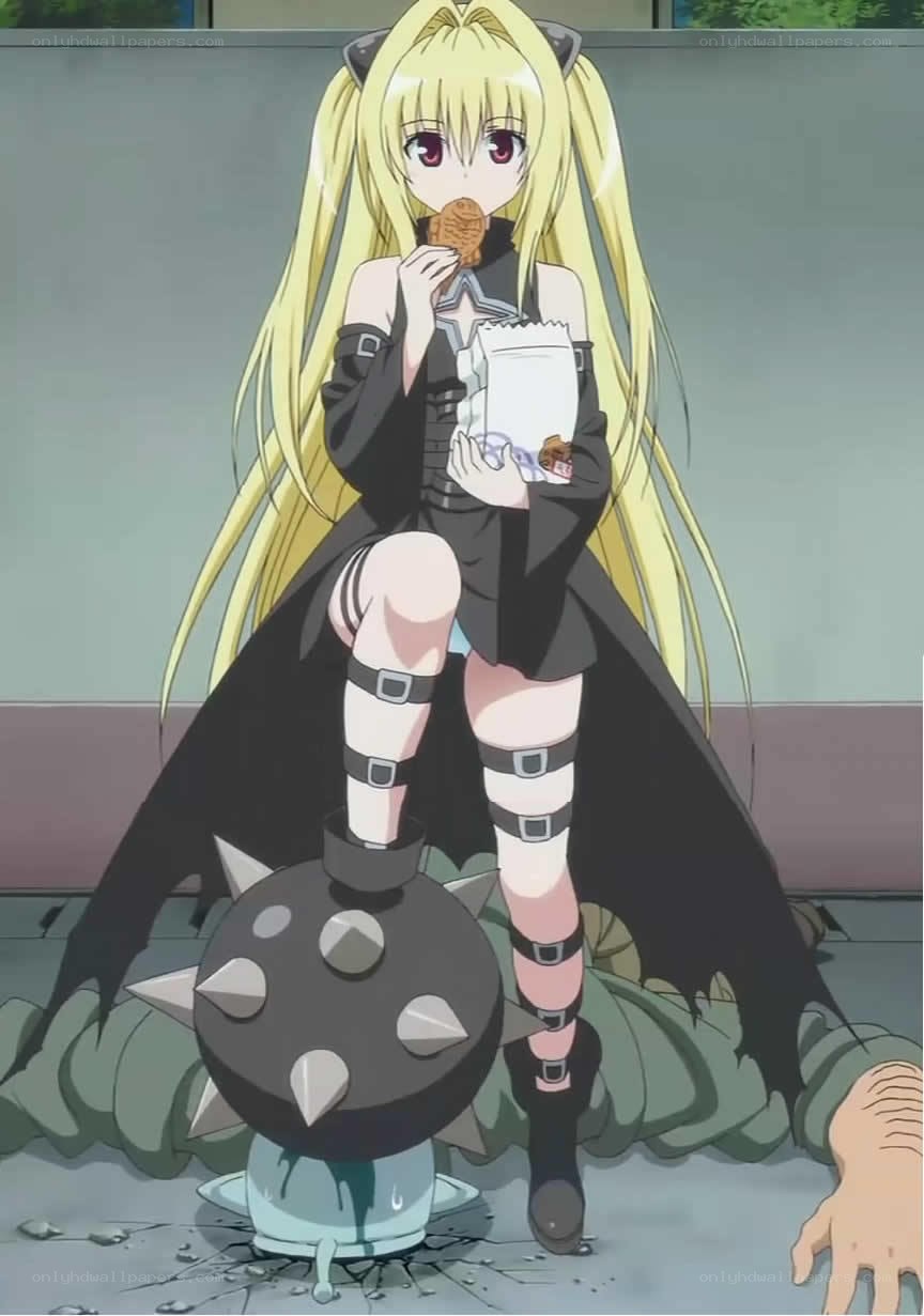 anime girl eating cookie
