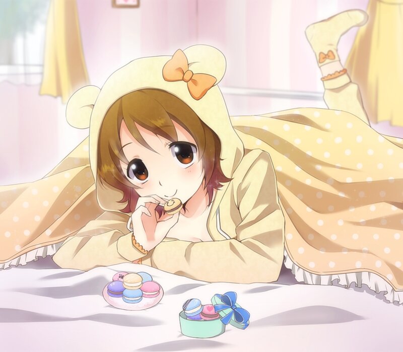 Anime Girl Eating Cookies