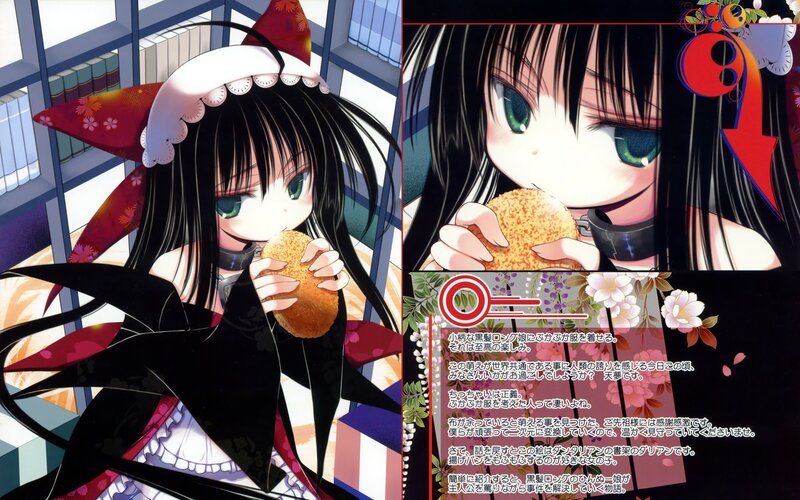 Anime Girl Eating Croquette