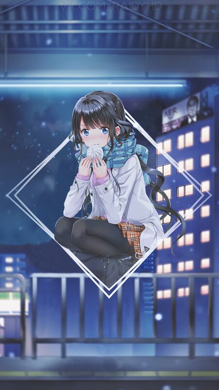 Anime Girl Eating Dumpling