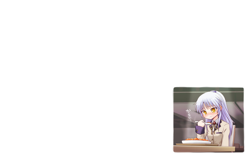anime girl eating food