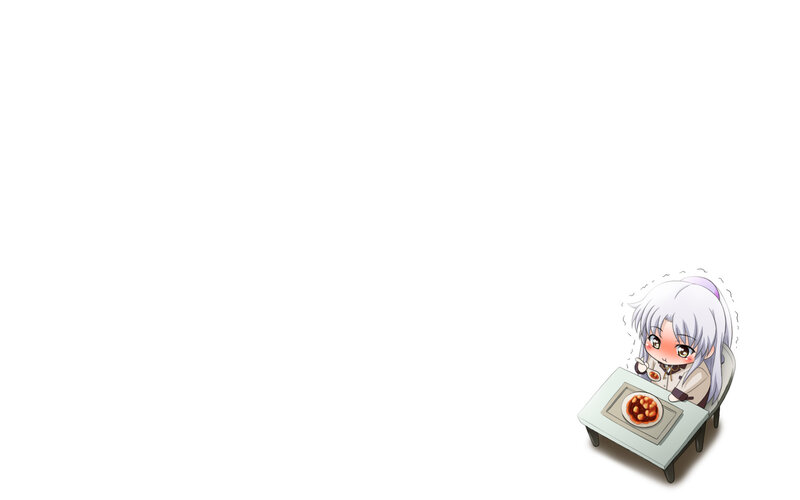 anime girl eating food
