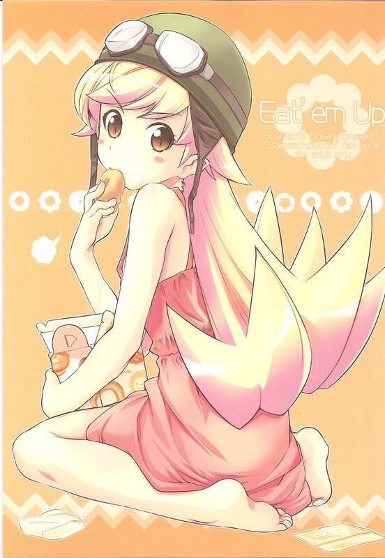 Anime girl eating pastry