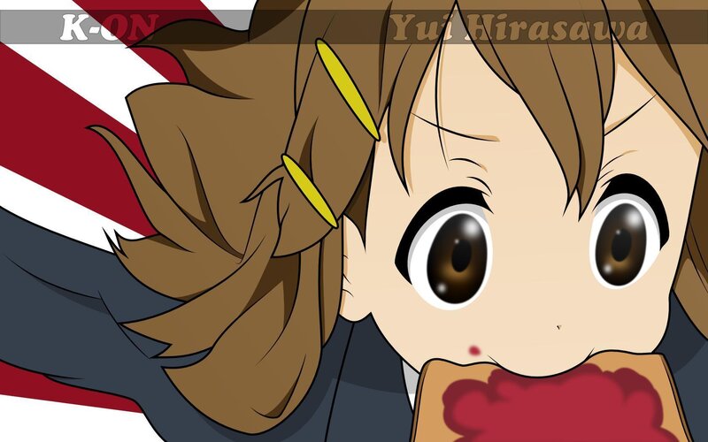 anime girl eating sandwich