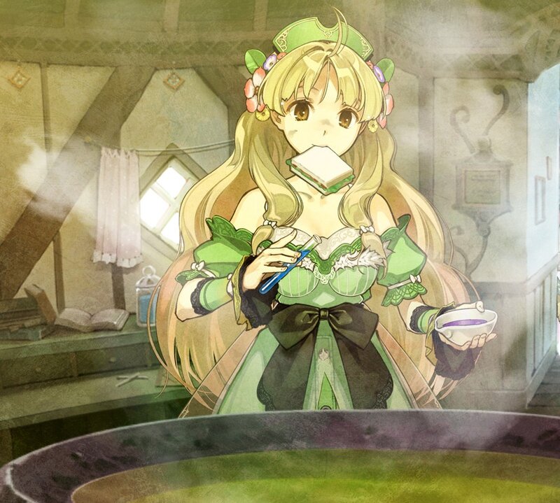 anime girl eating tea time