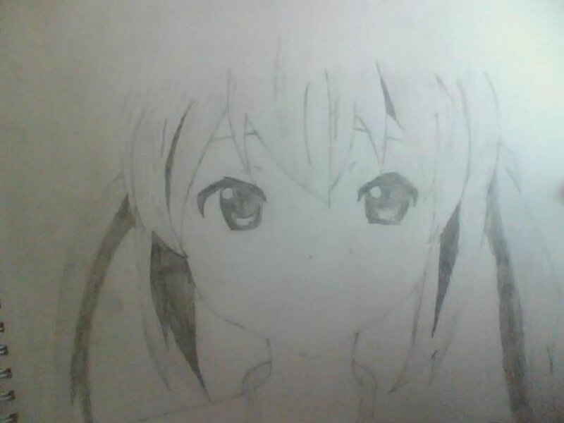 Anime Girl Face — Gray