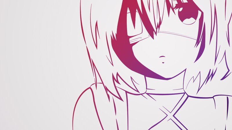 Anime Girl Face — Purple, Neutral