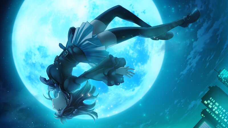 Anime Girl Falling — Dramatic