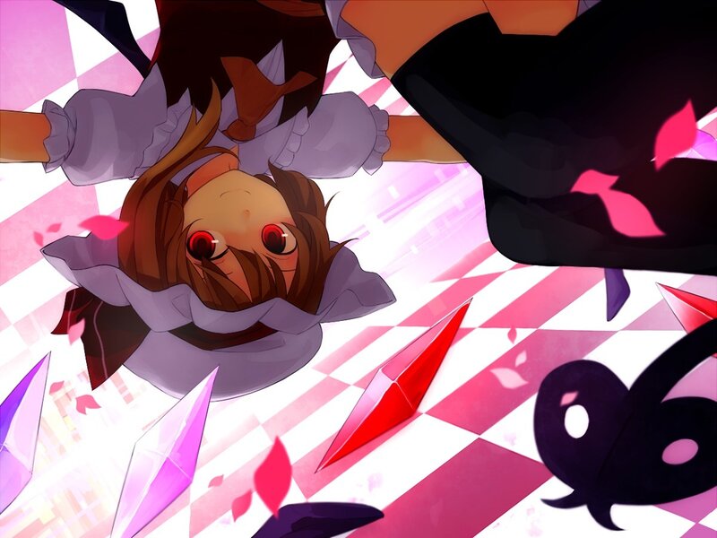 Anime Girl Falling — Pink