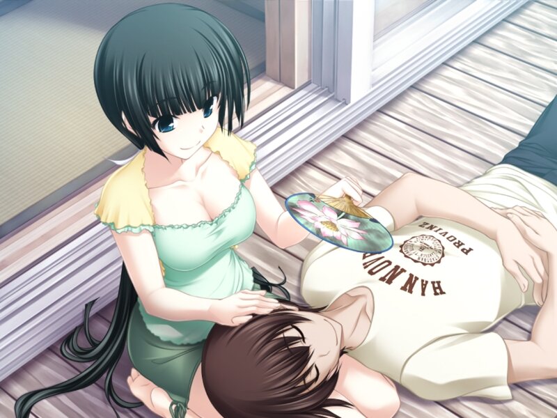 Anime Girl Fanning Boy