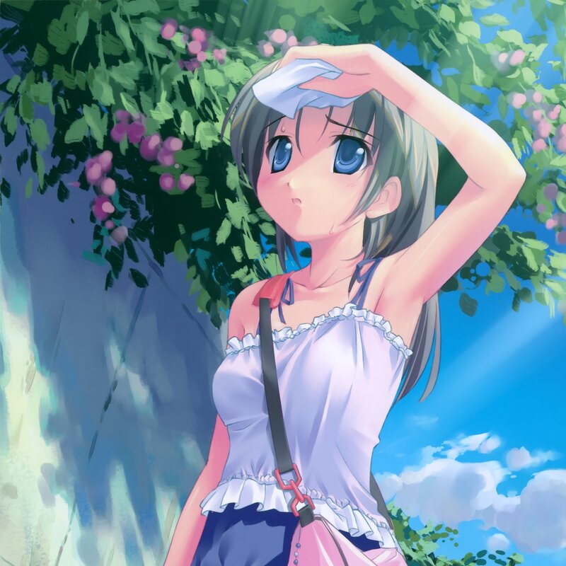 Anime Girl Fanning Herself