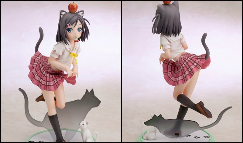 Anime Girl Figurine — Gray