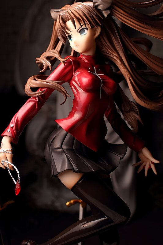 anime girl figurine in red