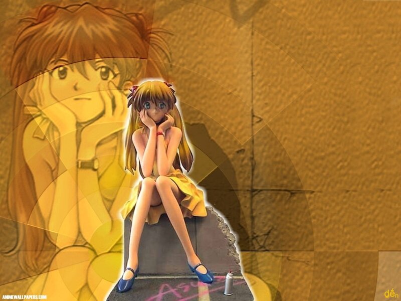 anime girl figurine on wall