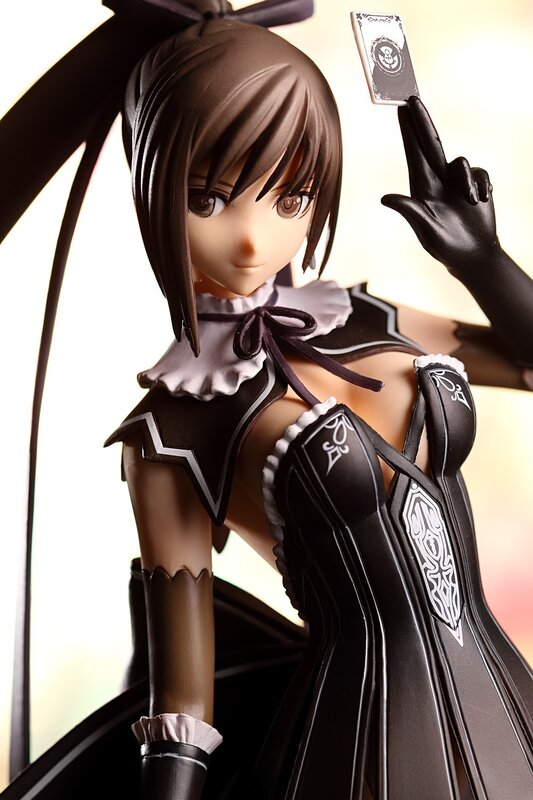 anime girl figurine with card