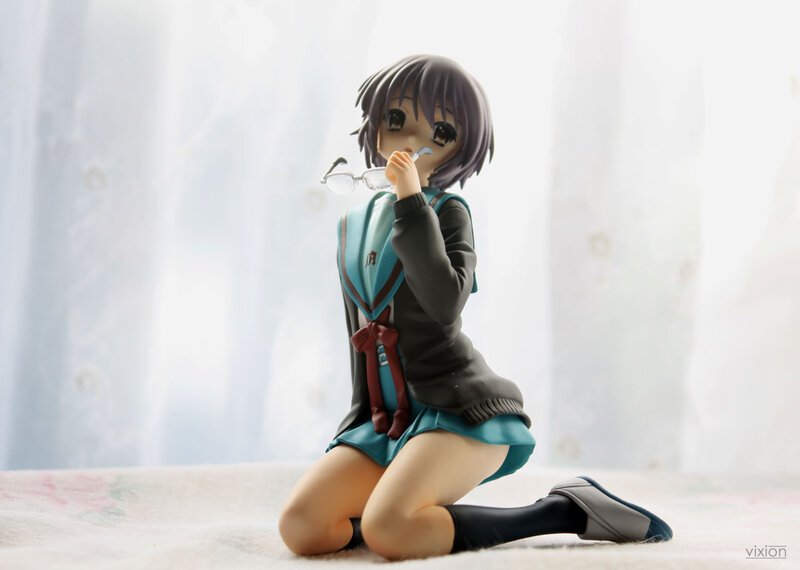 anime girl figurine with glasses