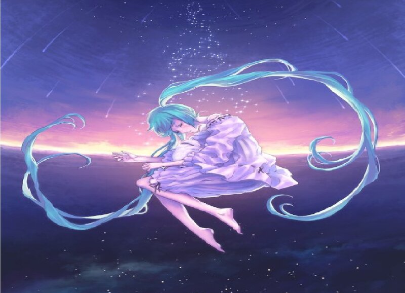 Anime Girl Floating