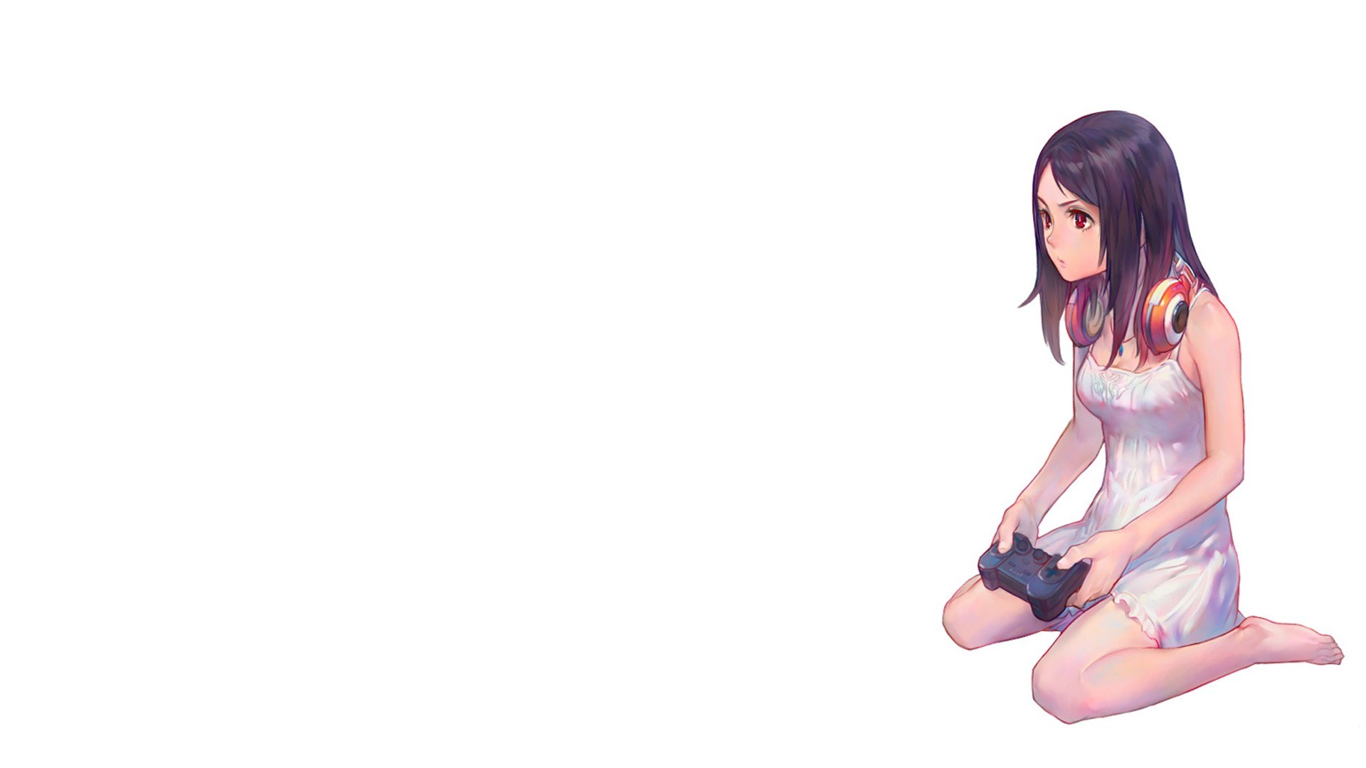 anime girl gaming
