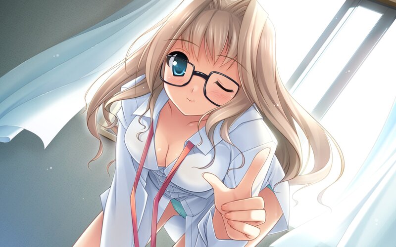 anime girl giving thumbs up