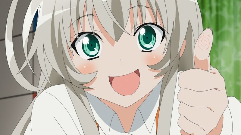 anime girl giving thumbs up