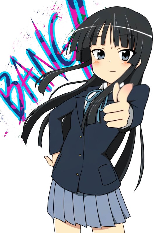 anime girl giving thumbs up