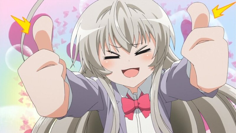 anime girl giving thumbs up