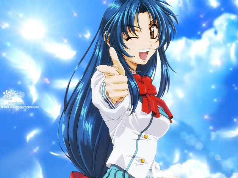 anime girl giving thumbs up